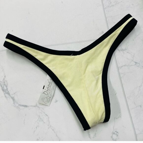 NWT Reina Olga Love Terry Cloth Bikini Bottom Sz L - Picture 1 of 9